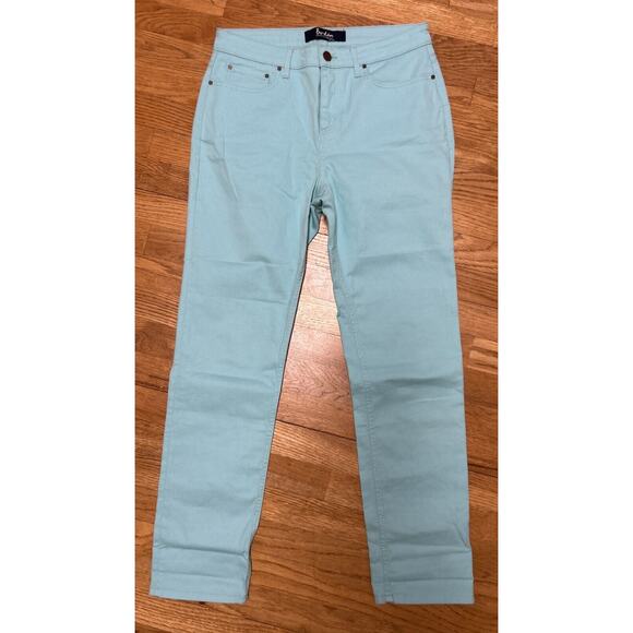 Women’s BODEN Seafoam Green THE CAMBRIDGE ANKLE Skimmer Jeans Sz 12 *B6 - Picture 1 of 7